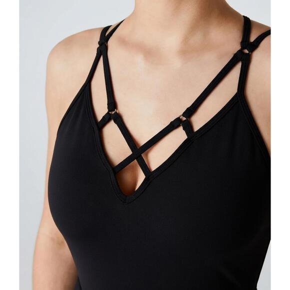 NWT Halara Breezeful Backless Pleated 2-in-1 Pocket Mini Active Dress Size Large - Picture 4 of 10